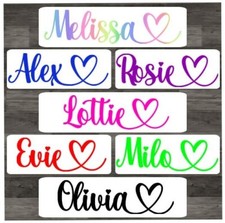 PERSONALISED VINYL NAME STICKER DECAL LABEL LUNCHBOX WATER BOTTLE SCHOOL WEDDING School Label price
