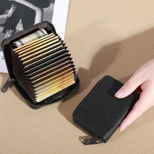Leather RFID Card Holder Purse Women Men Outdoor Wallet Credit Card Organizer UK Wallet (Outdoor) price