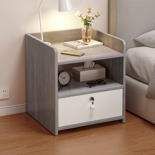 1 Drawer Compact Wooden Bedroom Bedside Cabinet Furniture Nightstand Side Table Baby Room Nightstand price