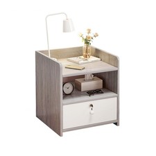 Bedside Table Cabinet 1 Drawer Sofa Side Lamp Table Nightstand 2 Shelves Storage Baby Room Nightstand price