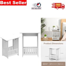 Versatile White Nightstand - Space-Saving Design for Bathroom, Bedroom, & More Baby Room Nightstand price