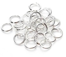 925 Sterling Silver OPEN JUMP RINGS - 3mm, 4mm, 5mm, 6mm, 7mm (22 gauge/0.64mm) Silver Ring price