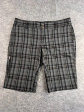 Columbia Womens UK 10 Grey Plaid Omni-Wick Outdoor Hiking Shorts Lightweight Shorts & Capri (Outdoor) price