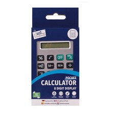 Pocket Calculator - Large Rubber Buttons 8 Digit Display Easy To Use Maths Exam Calculator price