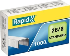Rapid 26/6mm Standard Staples, For Stapling up to 20 Sheets, Use with Desktop a Stapler price