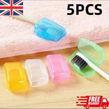 5 x Portable Toothbrush Head Cover Travel Camping UK Holder Brush Cap Case Set. Toothbrush Holder price