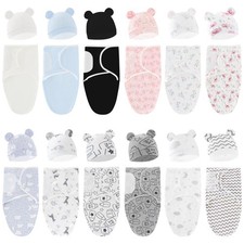 3xPack 0-12 Months 100% Cotton Baby Swaddle Wraps Swaddle Wrap for New Born Kids Baby Swaddle price