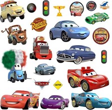 Cars Wall Stickers A4 | Lightning McQueen Kids Room Decal Vinyl Set Baby & Kids' Room Set price