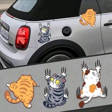 3pcs CUTE CLIMBING CATS STICKER SET Car Window Bumper Kids Room Wall Art Laptop Baby & Kids' Room Set price