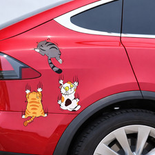 3pcs CUTE CLIMBING CATS STICKER SET Car Window Bumper Kids Room Wall Art Laptop Baby & Kids' Room Set price