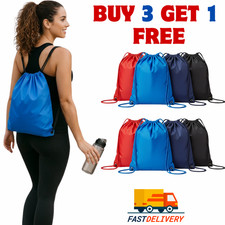 Premium Drawstring Bag Sports Gym Sack Swim School PE Kit Shoe Bag Unisex Sports Bag price