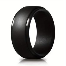 Mens Crossfit Ring Crossfit Silicone Black Ring Silicone Gym Sports Football UK Men's Ring price