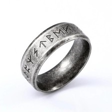 Viking Rune Ring Mens Stainless Steel Norse Retro Punk Party Jewelry Gift Men's Ring price