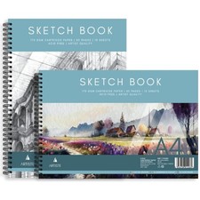 A4 Artist Sketch Book - Premium Artist Drawing Spiral 180gsm Pages White 15 Page Drawing Paper price
