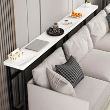 Sofa Console Table Narrow Entryway Hall Table Marble Effect Metal Frame 80cm Console Furniture price