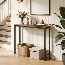 80/100cm Slim Console Table Wooden Narrow Hallway Table Sofa Table Display Shelf Console Furniture price
