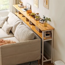 Slim Sofa Back Storage Shelf Narrow Console Table Behind Couch Organizer Rack Console Furniture price