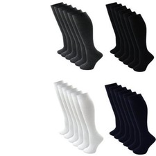 KNEE HIGH SOCKS GIRLS UNIFORM SCHOOL KIDS KNEE LENGTH SOCKS  2 & 4 Pair PACKS Girls' Socks price