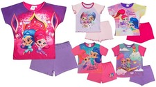 Girls Shimmer And Shine Short Pyjamas Short Sleeved Shortie Pjs Set Kids Size Girls' Pajamas price