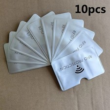 10PCS RFID Blocking Card Sleeves Contactless Credit Debit Card Protector Wallet Unisex Wallet price