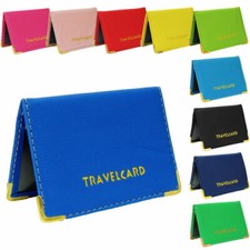 PU Leather Travel Bus Pass Holder Oyster Wallet Rail Card Cover Case Unisex Wallet price