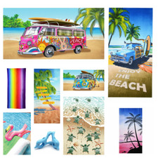 Large Microfibre Beach Bath Towel Sports Travel Camping Gym Lightweight Beach Towel price