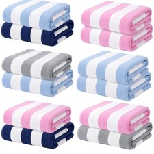 2 Pack Beach Towel Cabana Stripe Quick Dry Microfibre Sand Resistant Pool Beach Towel price