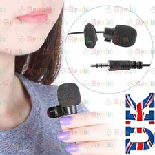 Black 3.5mm Hands Free Tie Clip on Mini Lapel Microphone For Laptop Computer PC Computer Microphone price