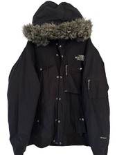 The North Face Men’s Black HyVent Waterproof Hooded Fur Trim Zip Jacket XXL Men's Raincoat price