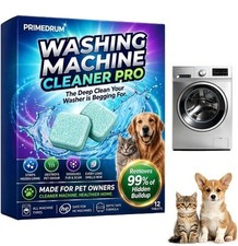 Primedrum Washing Machine Cleaner Pro Deep Cleaning Tablets with Towel UK Towel Machine price