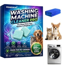 Primedrum Washing Machine Cleaner Pro Deep Cleaning Tablets UK Towel Machine price