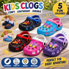 Boys Girls Clog Mules Slipper Garden Beach Sandals Rubber Pool Shower Shoes NEW Boys' Slippers & Sandals price