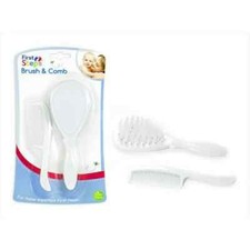 Newborn Baby Infant Care Hair Brush & Comb Set First Steps 0m+ White Baby Care Set price