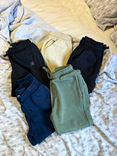 River Island Boys Cotton Knit Jogger Trousers Drawstring Elastic Waist 4-5Y x 5 Boys' Trousers price