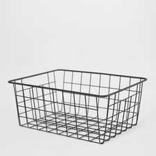 Wire Storage Basket Organiser Tidy Clothing Towel Holder Space Saving Solution Basket price