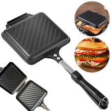 Sandwich Toastie Maker Non-stick Toaster Breakfast Camping Stove Toaster Tool 1X Sandwich Makers price