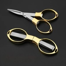 Scissors Multi Purpose Golden Folding/ Retractable Perfect for Travel or Fishing Scissors price