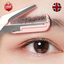 1 Pcs Eyebrow Trimming Scissors with Built-in Comb, Creating Perfect Eyebrows UK Scissors price