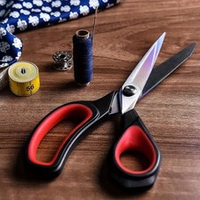 PAIR of X 2 Crafts Scissors Household Scissor Soft Grip Office Stainless Steel Scissors price