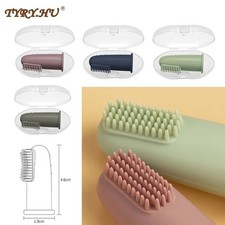 Finger Toothbrush Silicone Teething Gum Cleaner Soother Uk. Baby Toothbrush price