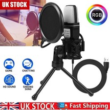 USB Condenser Microphone With Stand Pop Filter PC Podcast Studio Recording Mic Studio Microphone price