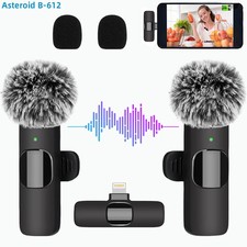 Wireless Lavalier Microphone Clip Mic Audio Video Recording For iPhone Samsung Studio Microphone price