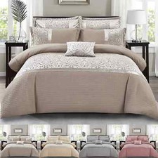 3 Piece Damask Duvet Cover Reversible Quilt Cover Luxury Bedding Set Double King Duvet Cover Set price