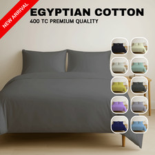 100% Egyptian Cotton 400 Thread Count Duvet Cover Set Single Double King Super Duvet Cover Set price