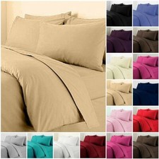 Plain Duvet Quilt Cover with Pillow Case Bedding Set Single Double King All Size Duvet Cover Set price