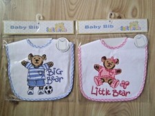 BABY FEEDING BIB  LITTLE GIRL BEAR PEVA BACK BIG BOY Footballer Toddler Infant Feeding Bib price