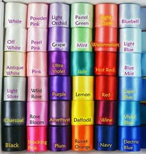 Satin Ribbon Roll Double Face Sided Silk Reels 9mm 25mm 38mm 10 20 Meter For Bow Ribbons price