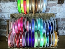 10 MM.WIDE BERISFORDS PREMIUM DOUBLE-SIDED SATIN RIBBON 2 MTR. - 50 MTR. LENGTHS Ribbons price