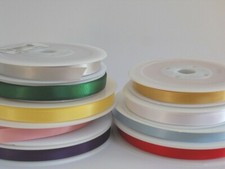 Satin Ribbon by the metre 10mm Wide - Choice of Colours Ribbons price