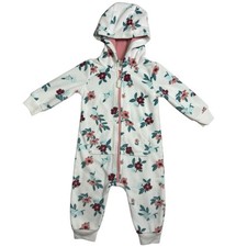 Carters Sleeper Pajamas Baby Girl Hooded Fleece Floral 6 Months Baby Pajamas price